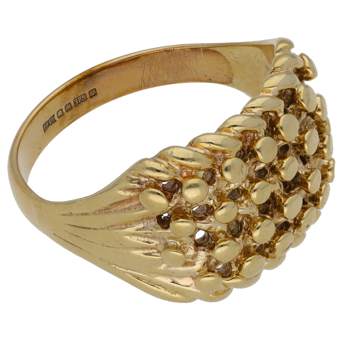 9ct Gold Keeper Ring Size W