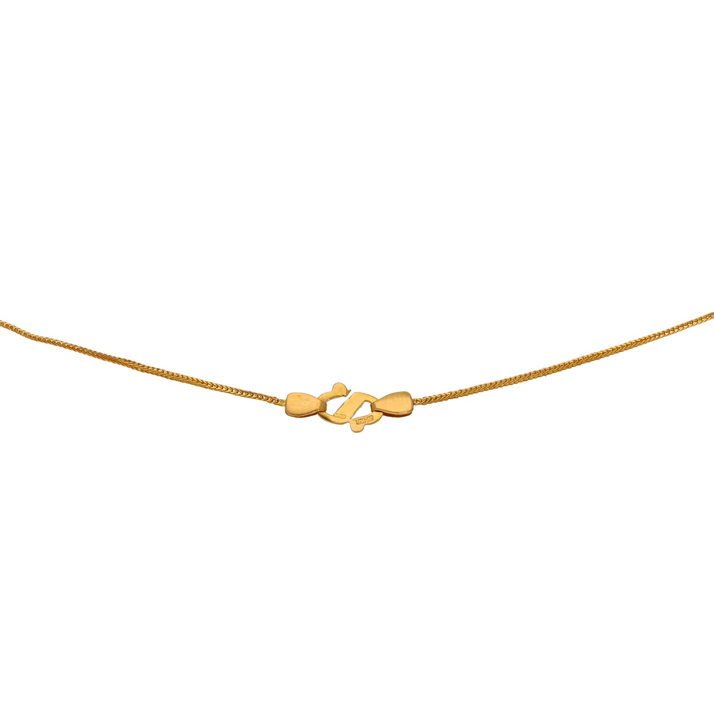 22ct Gold Cubic Zirconia Fancy Necklace 18"