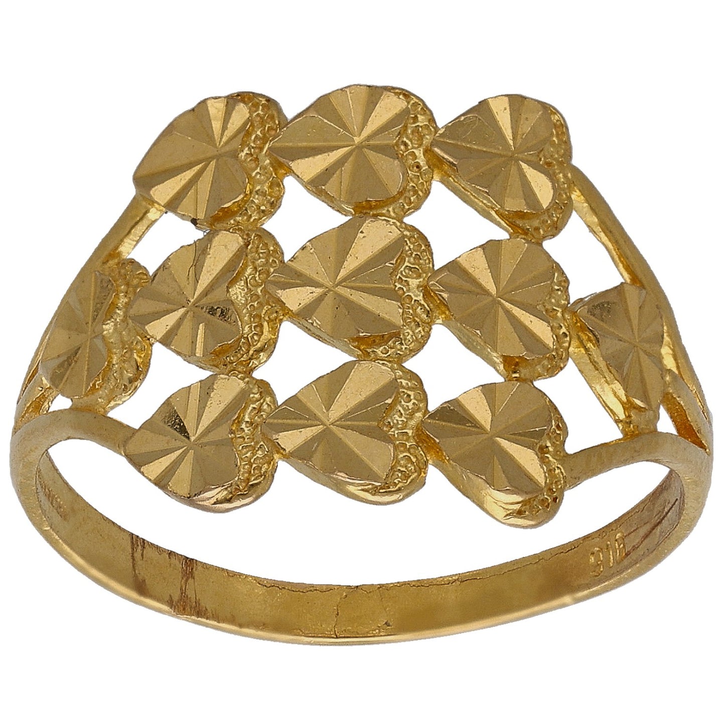 22ct Gold Alternative Ring Size R