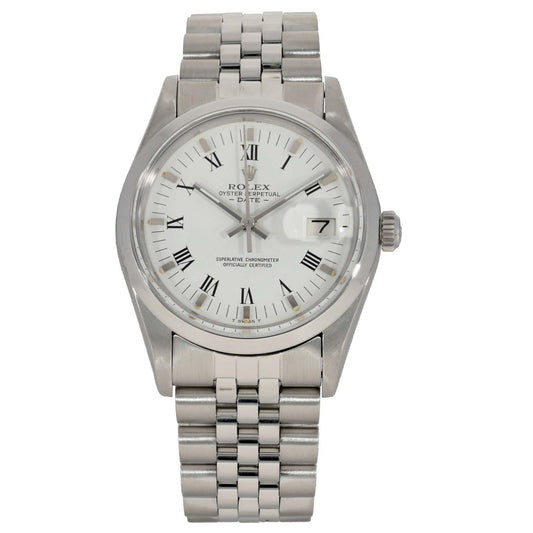 Rolex Date 15000 34mm Stainless Steel Watch