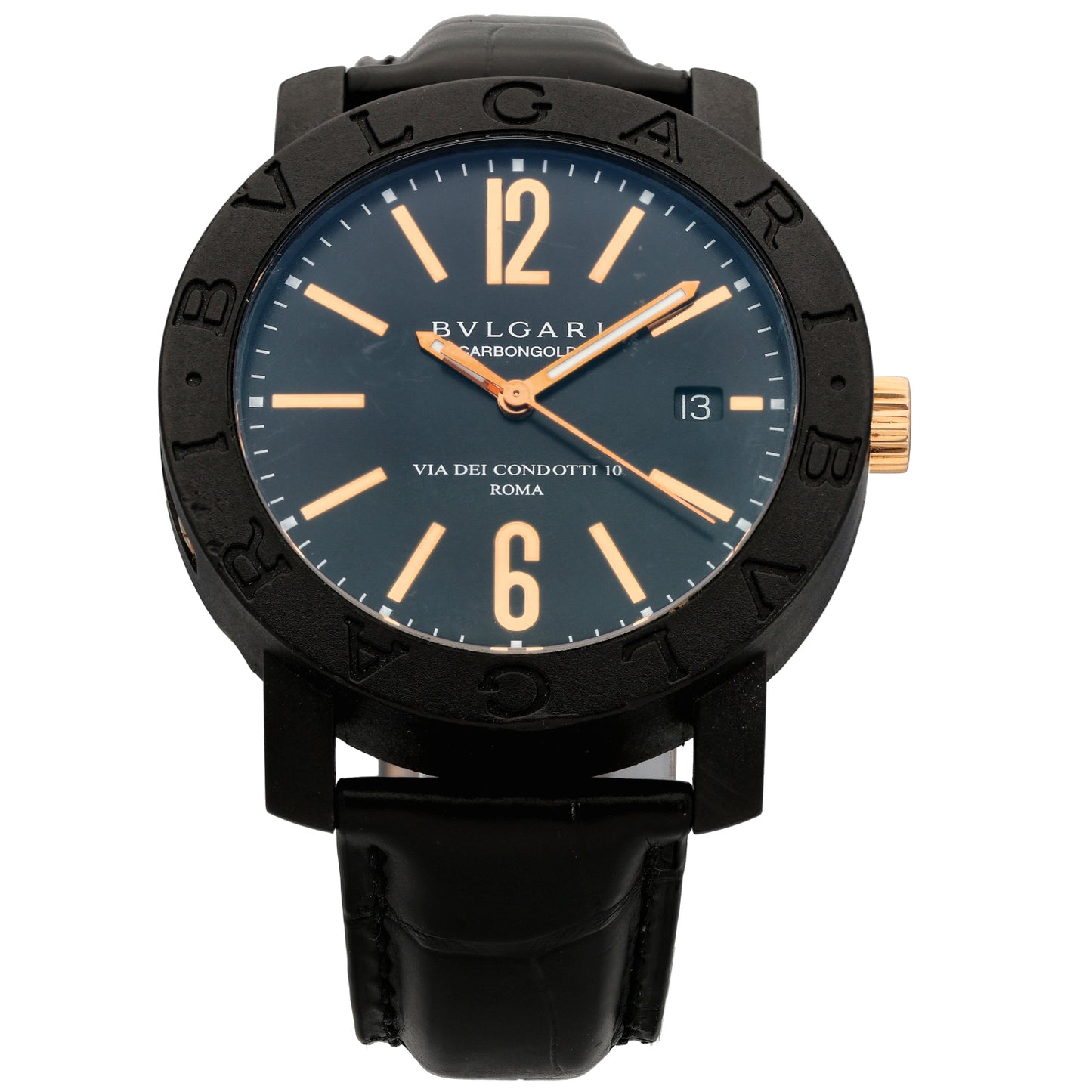 Bvlgari Carbon Gold BB 40 CL 40mm Carbon Watch