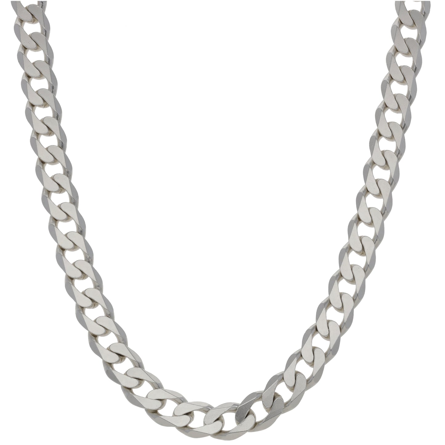 Silver Sterling Curb Chain 22"