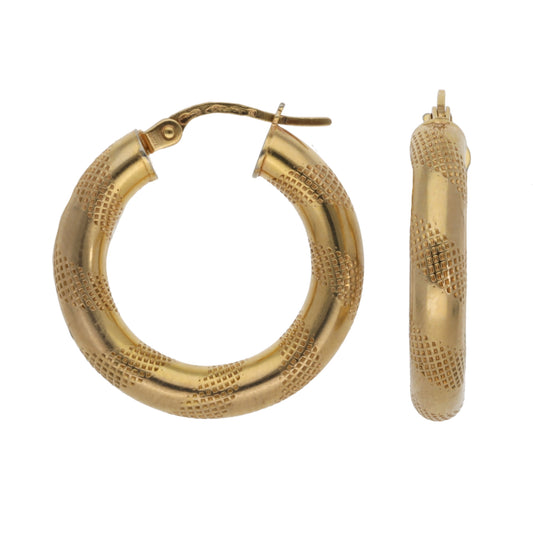 9ct Gold Hoop Earrings