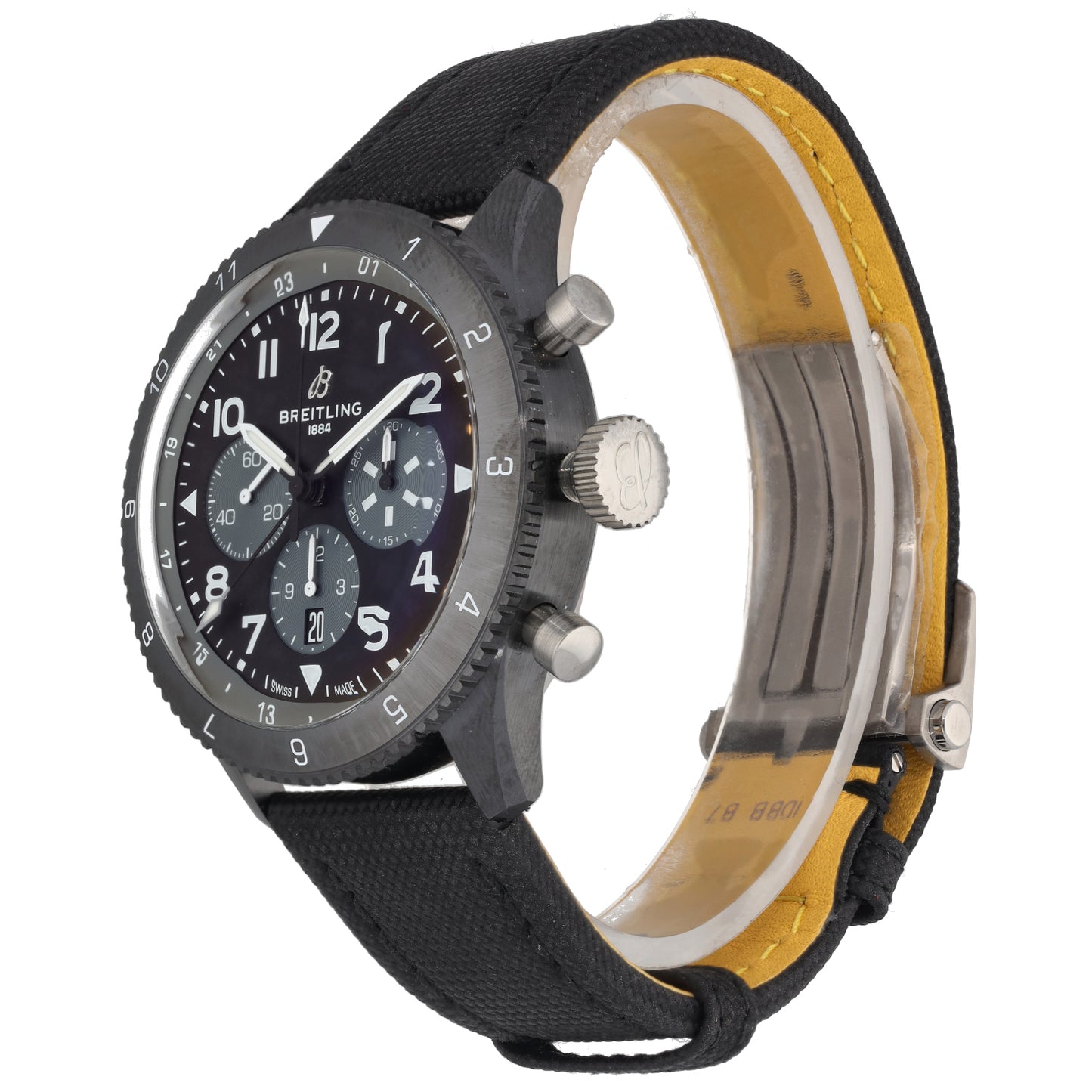 Breitling Super AVi B04 Chronograph GMT 46 Mosquito Night Fighter SB0445 46mm Ceramic Watch