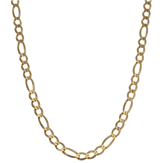 9ct Gold Figaro Chain 18"