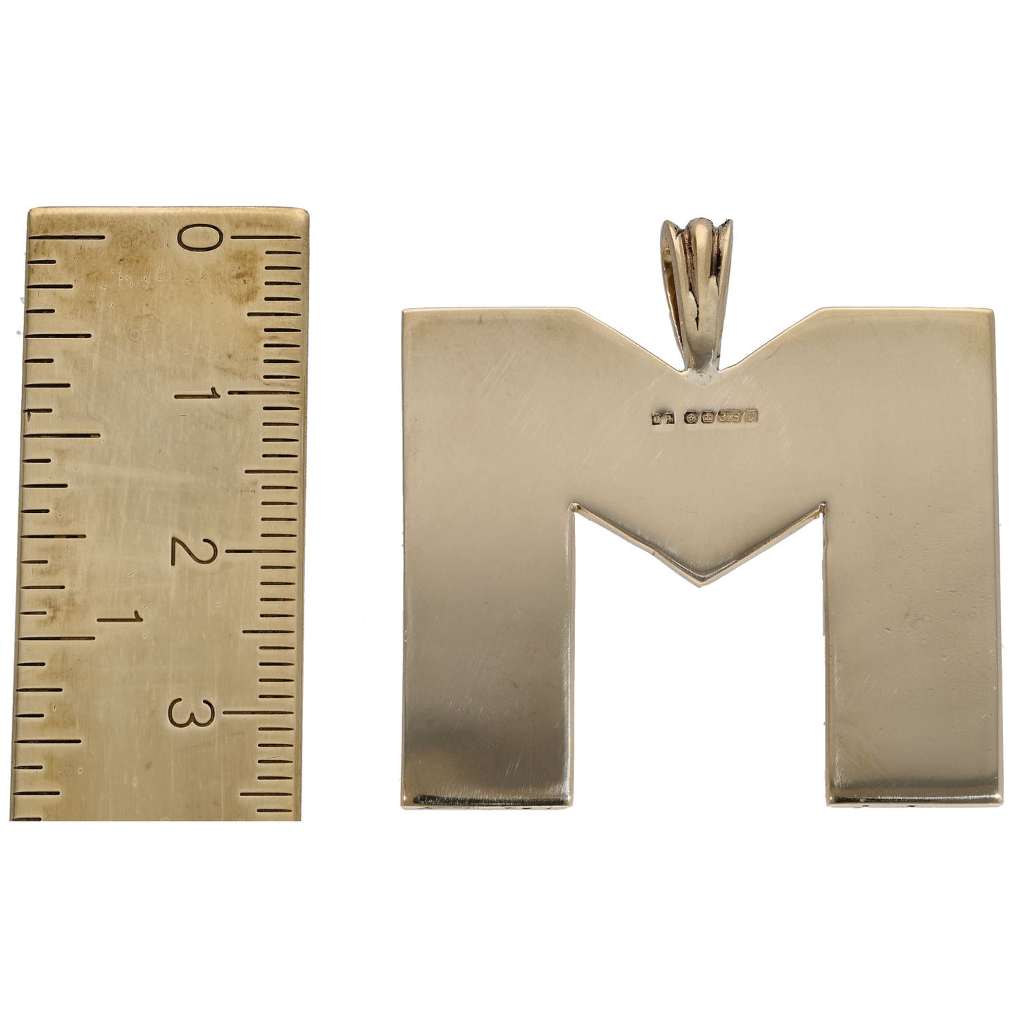 9ct Gold Initial M Pendant