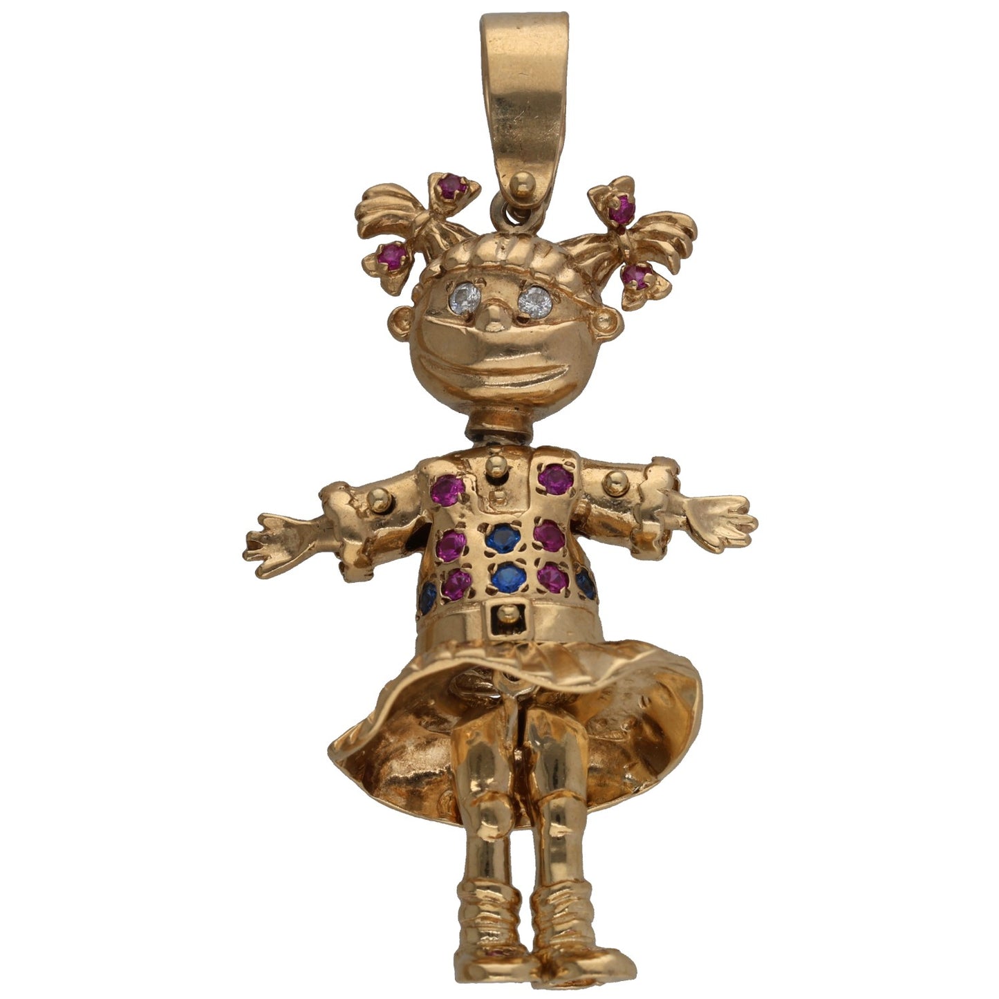 9ct Gold Imitation Dolly Pendant