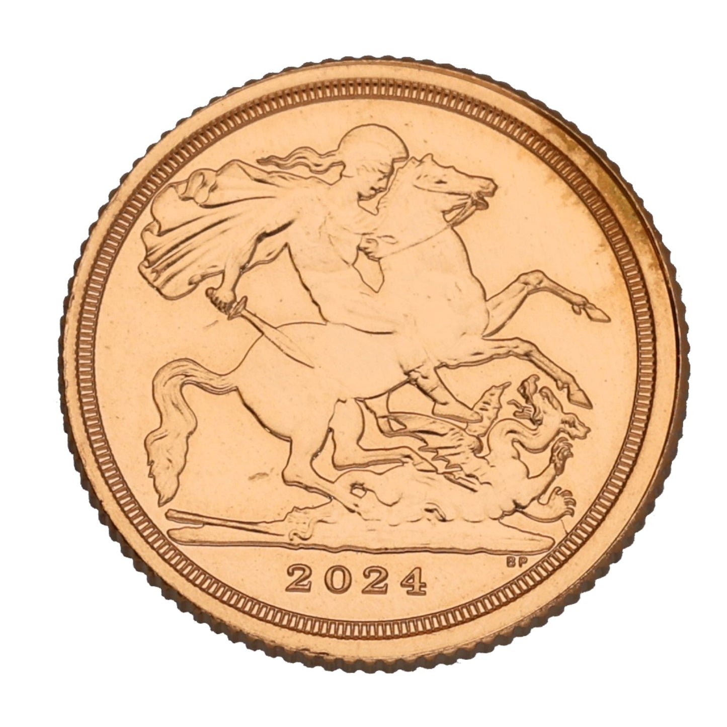 22ct Gold King Charles III Quarter Sovereign Coin 2024
