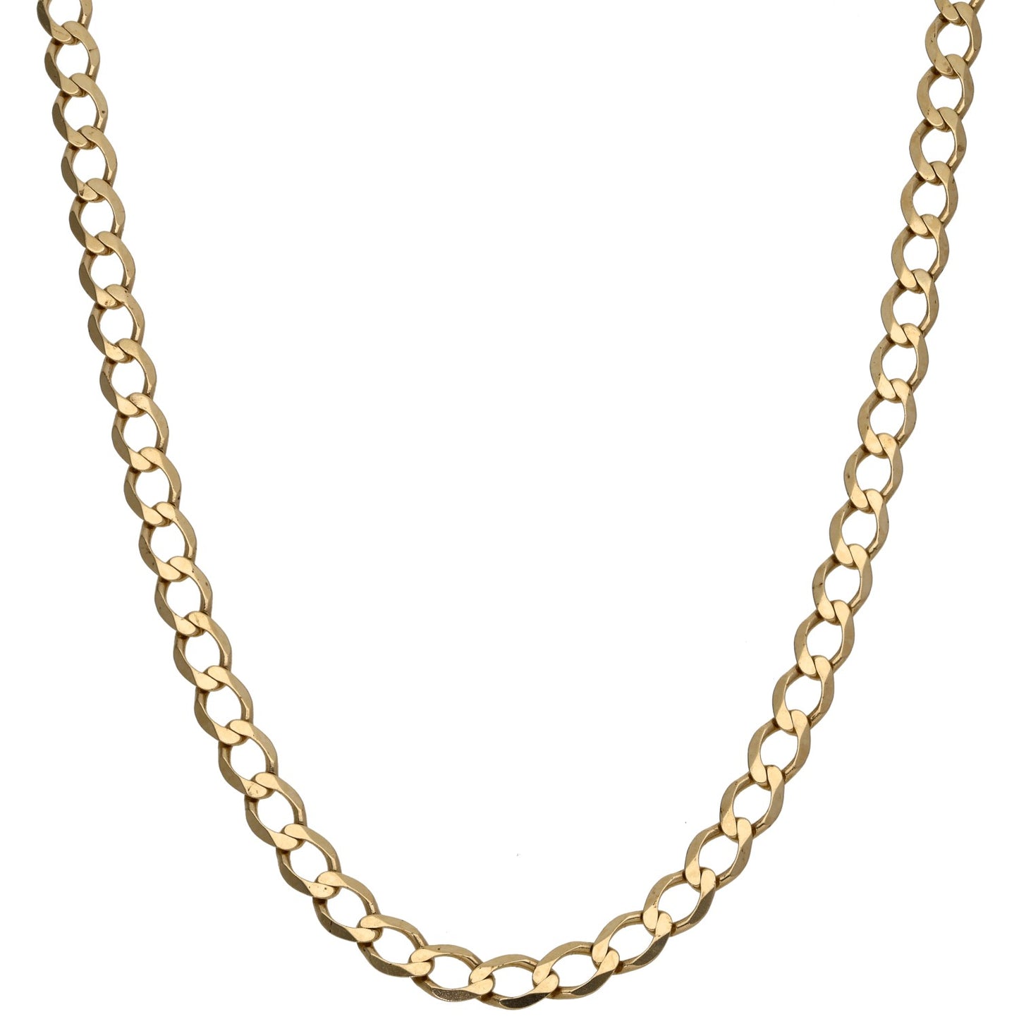 9ct Gold Curb Chain 20"