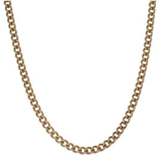 9ct Gold Curb Chain 18"