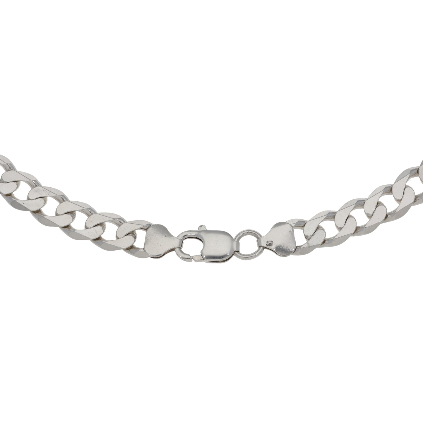 Silver Sterling Curb Chain 22"