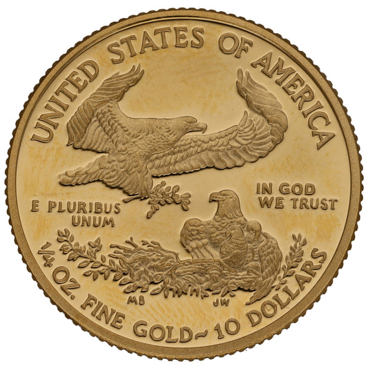 22ct Gold USA Eagle 1/4 OZ Coin 2015