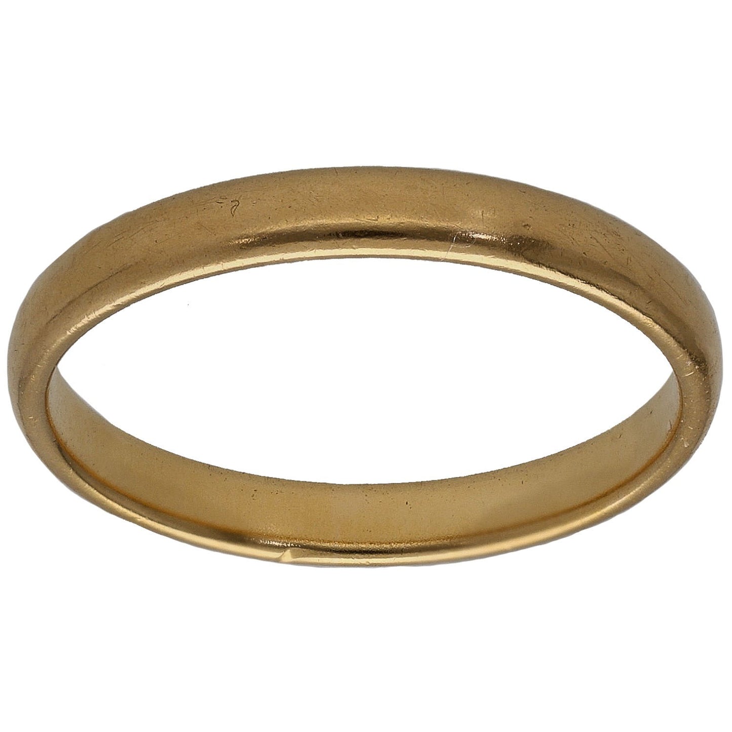 22ct Gold Plain Wedding Ring Size M