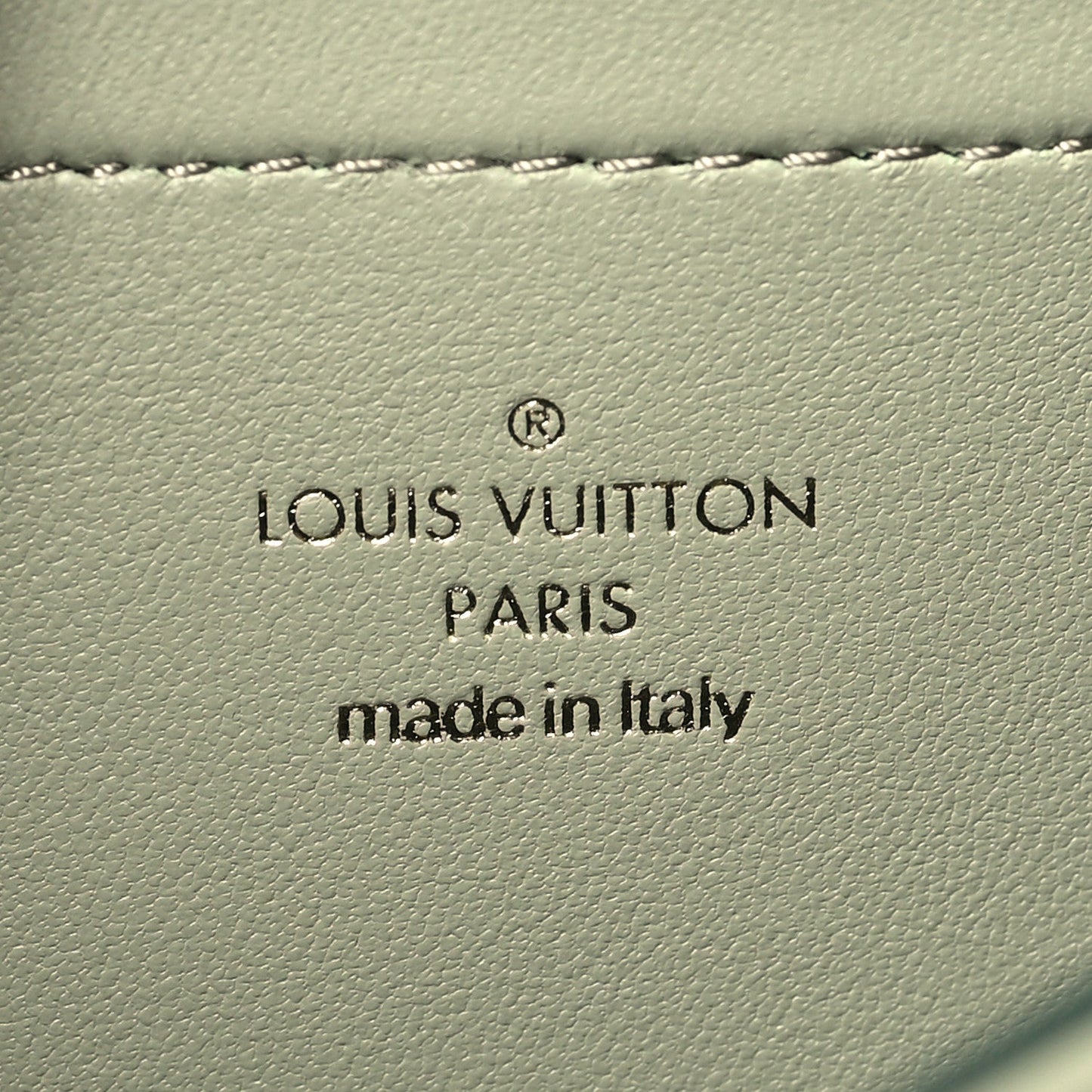 Louis Vuitton Lambskin Embossed Monogram Pochette Coussin - Green