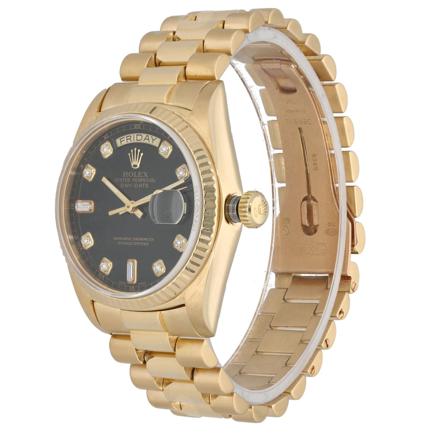 Rolex Day-Date 18038 36mm Gold Watch
