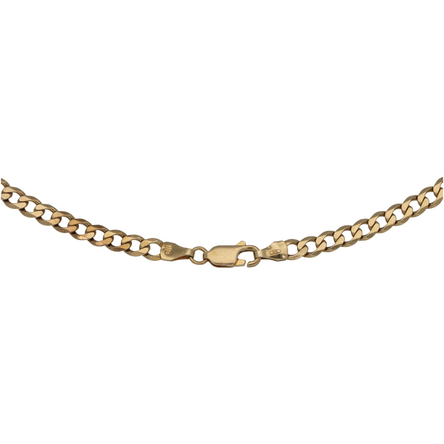 9ct Gold Curb Chain 18"