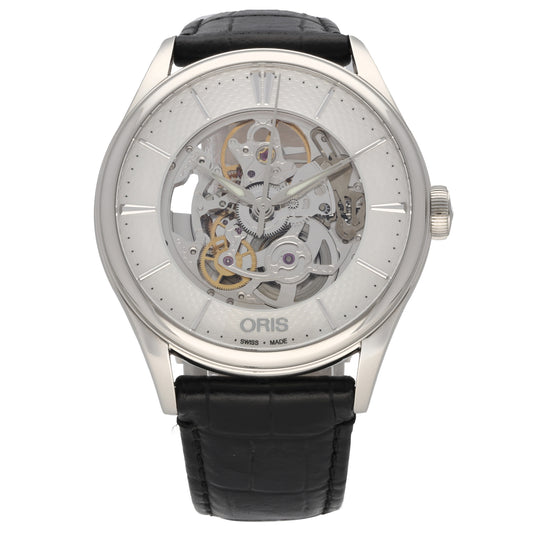 Oris Artelier Skeleton 7721-01 40mm Stainless Steel Watch