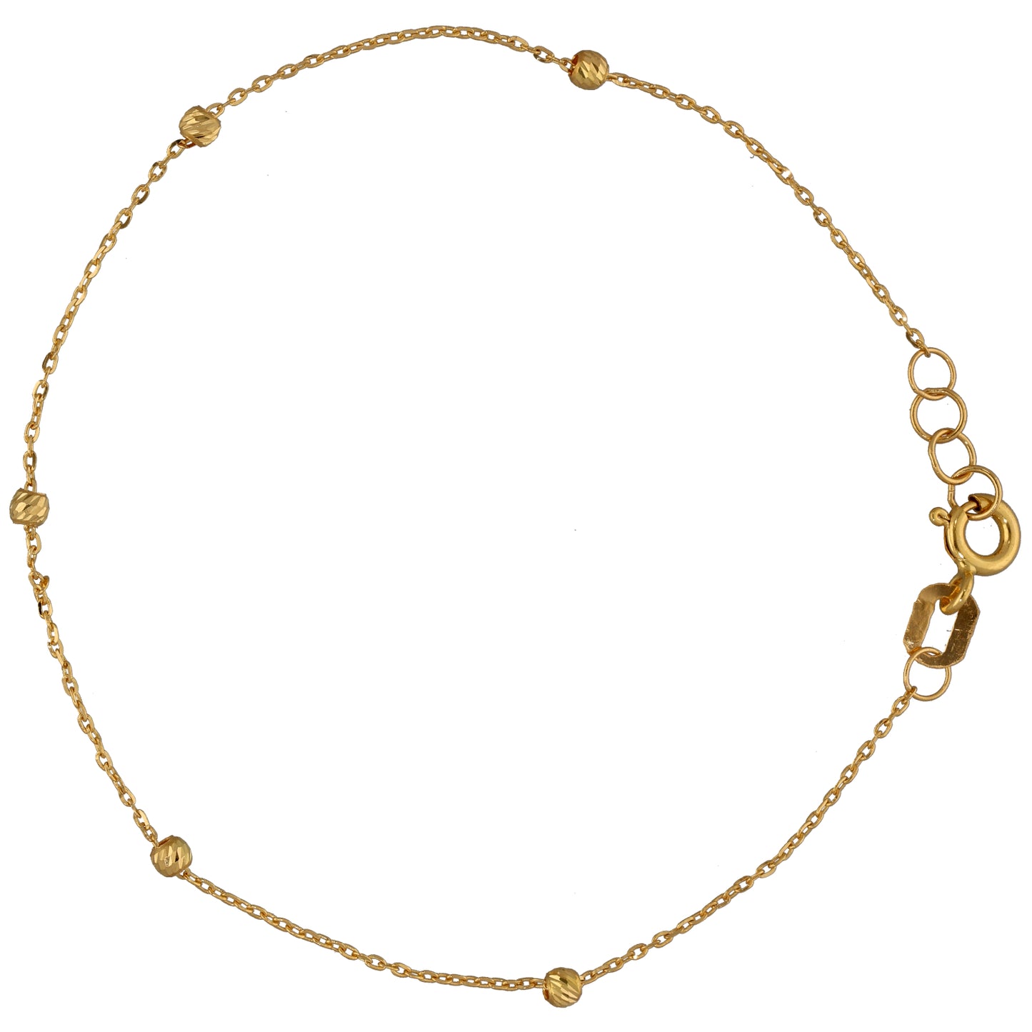 New 22ct Gold Fancy Bead Bracelet