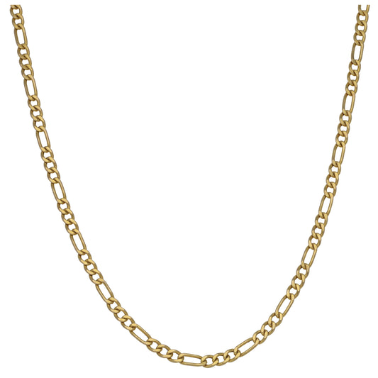 9ct Gold Figaro Chain 20"