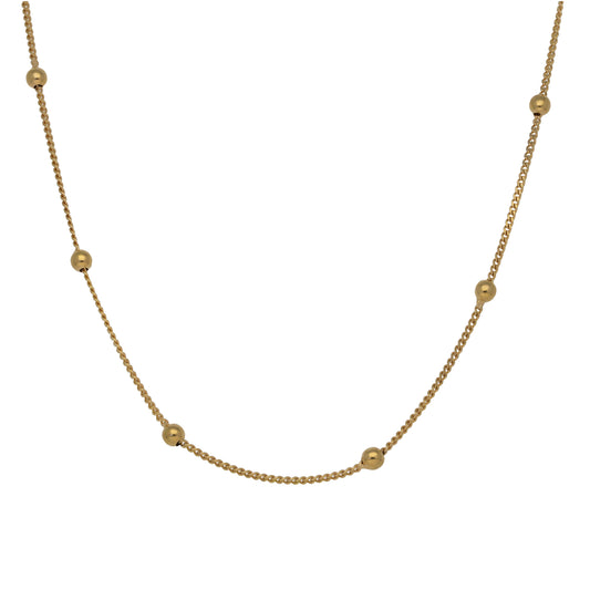 9ct Gold Fancy Necklace 16"
