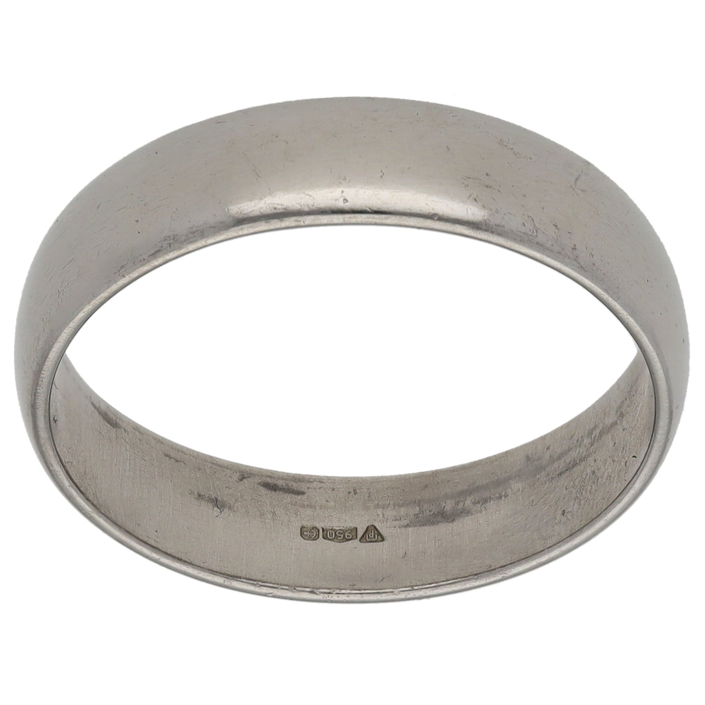 Platinum Plain Wedding Ring Size S