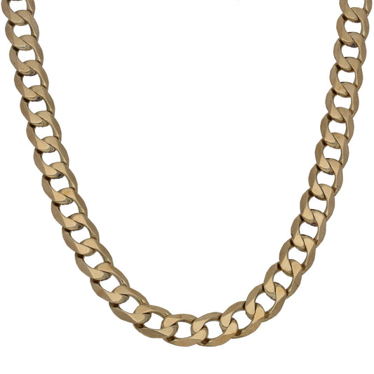 9ct Gold Curb Chain 22"