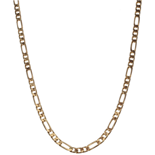 9ct Gold Figaro Chain 18"