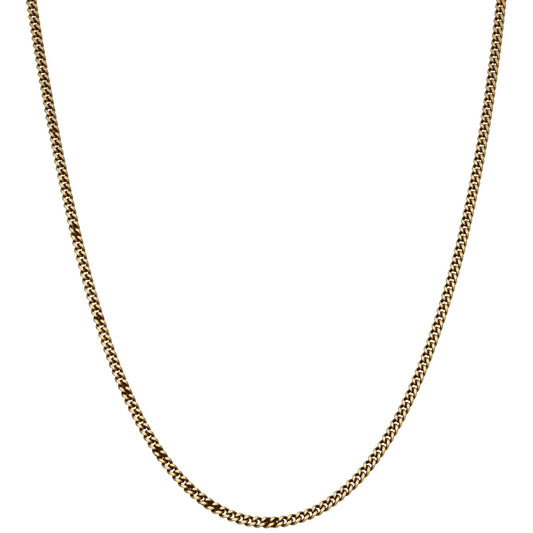 9ct Gold Curb Chain 18"