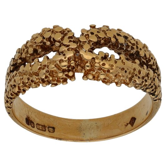 9ct Gold Alternative Ring Size P