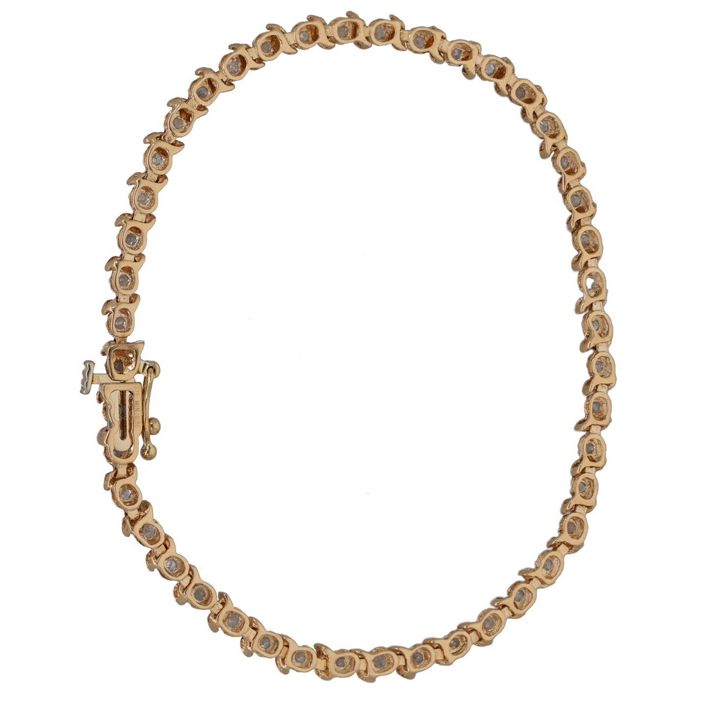 9ct Gold 0.44ct Diamond Line/Tennis Bracelet