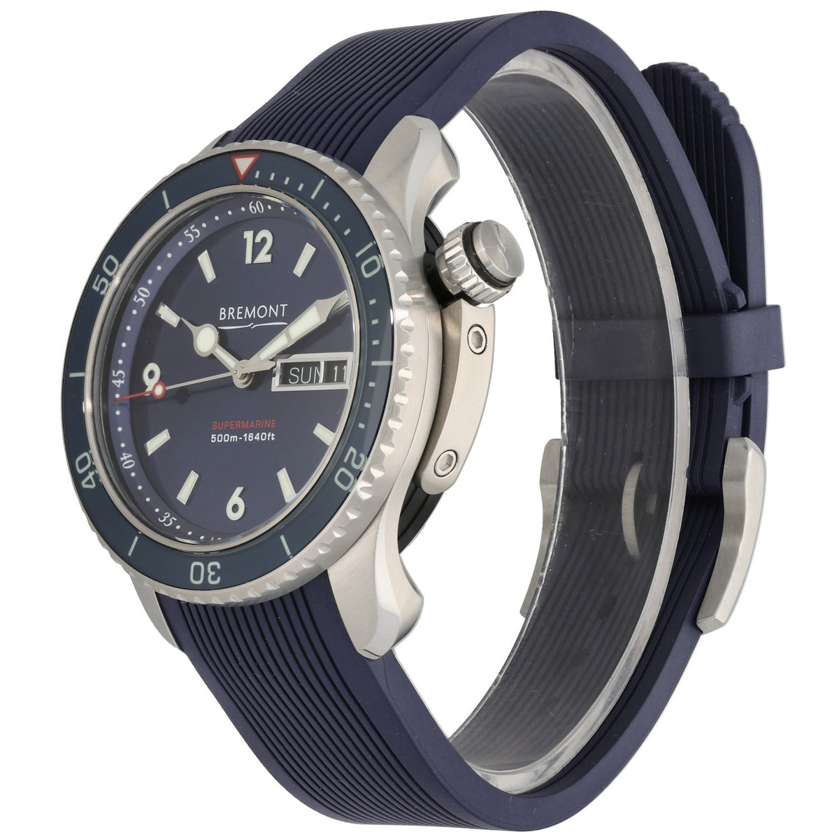 SERIAL Bremont Supermarine Bamford S500-BL-2018-R-S 43mm Stainless Steel Watch