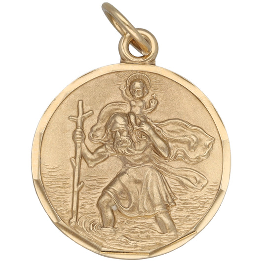 9ct Gold St Christopher Pendant