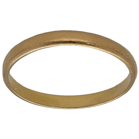22ct Gold Plain Wedding Ring Size N