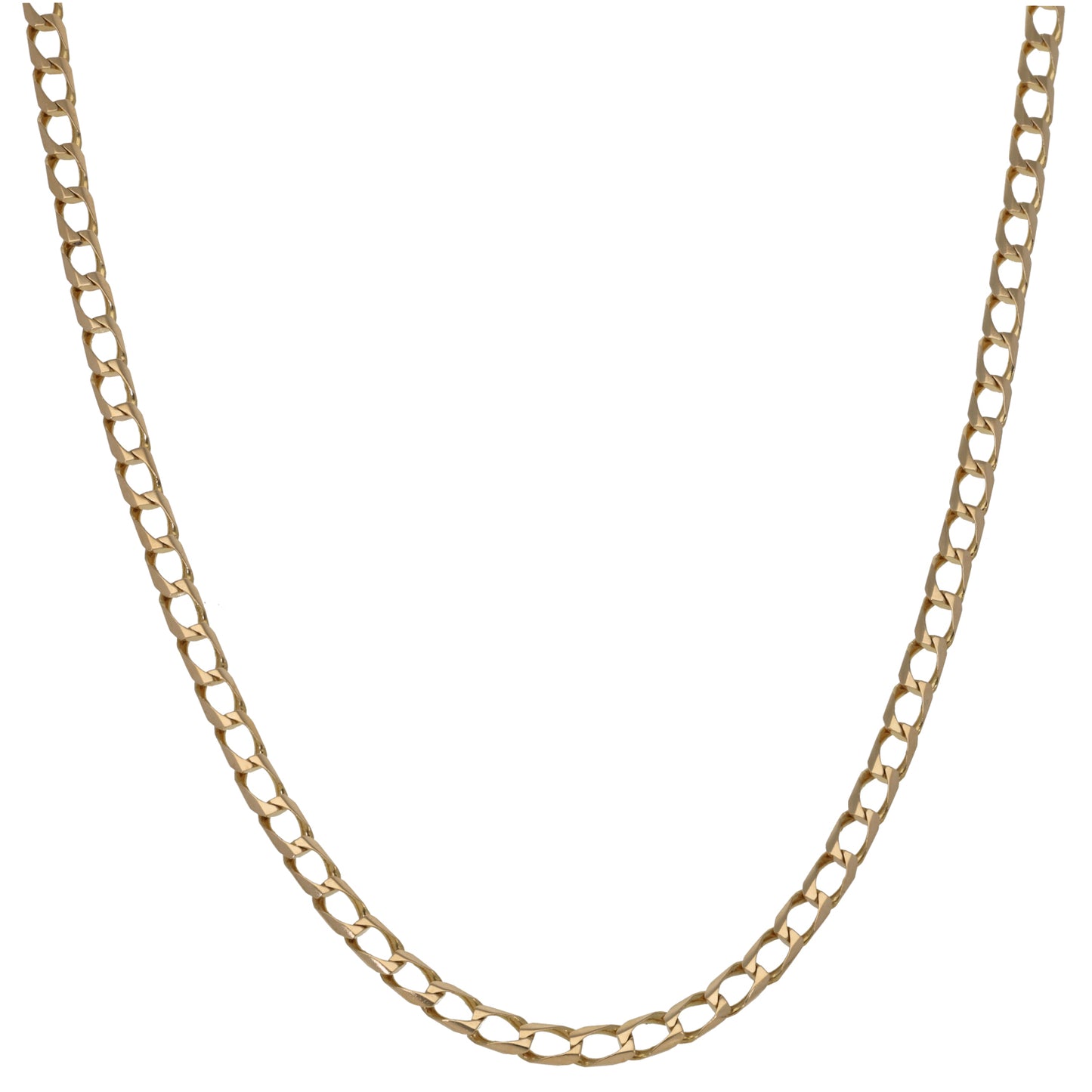 9ct Gold Curb Chain 22"