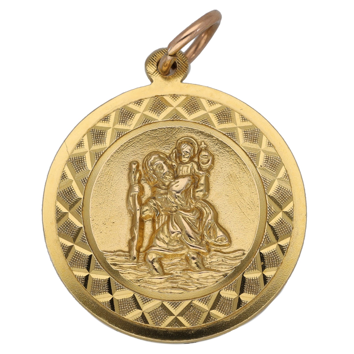 9ct Gold St Christopher Pendant