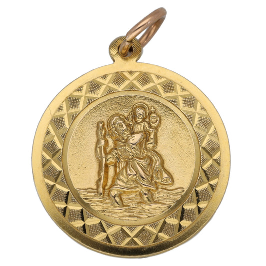 9ct Gold St Christopher Pendant