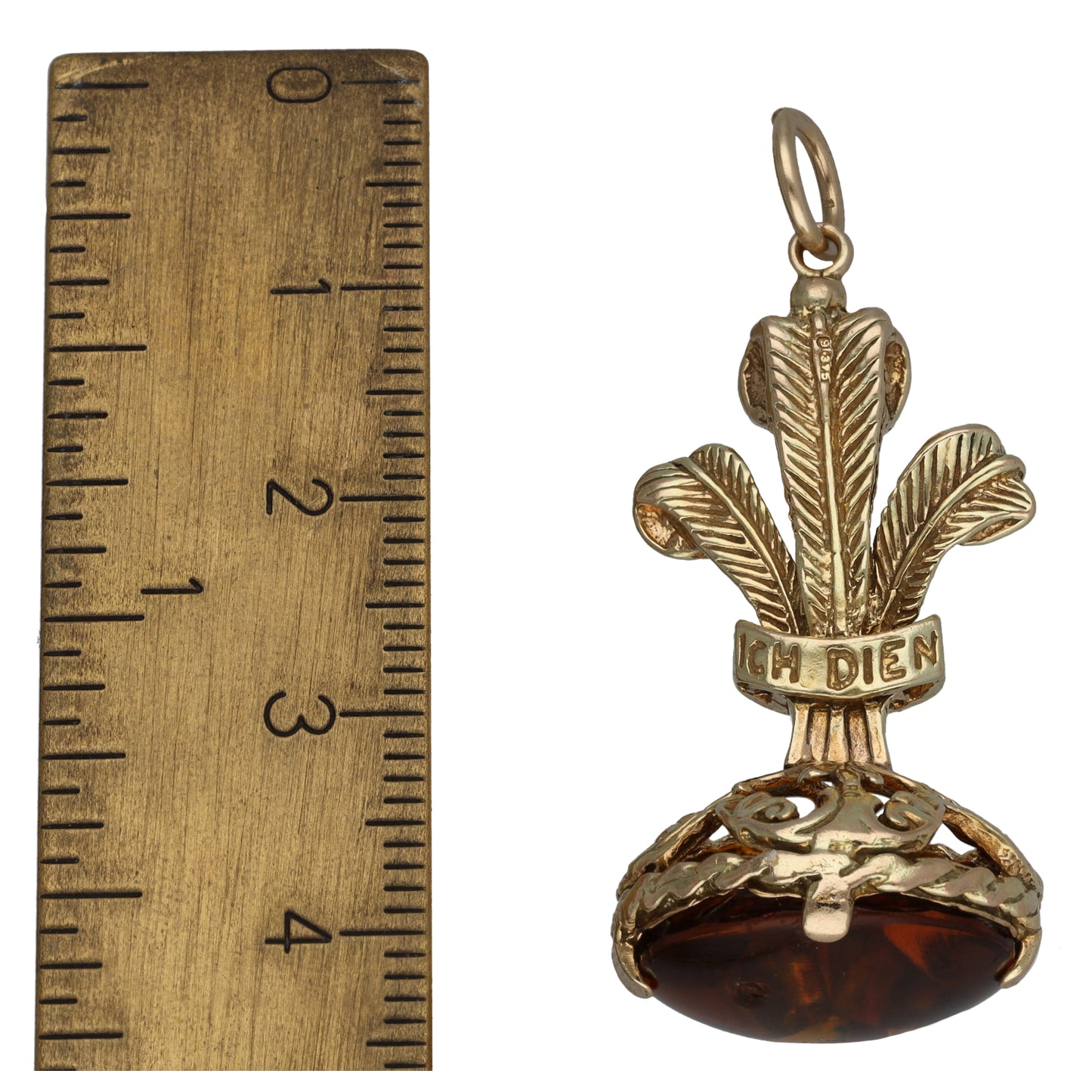 9ct Gold Imitation Fob Pendant