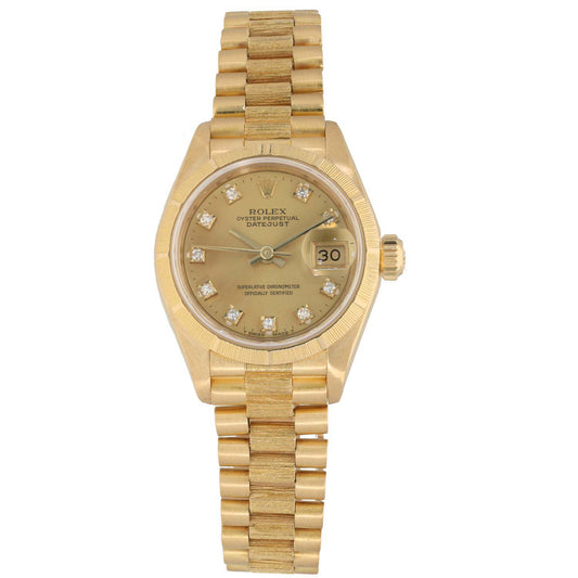 Rolex Lady Datejust 69278 26mm Gold Watch