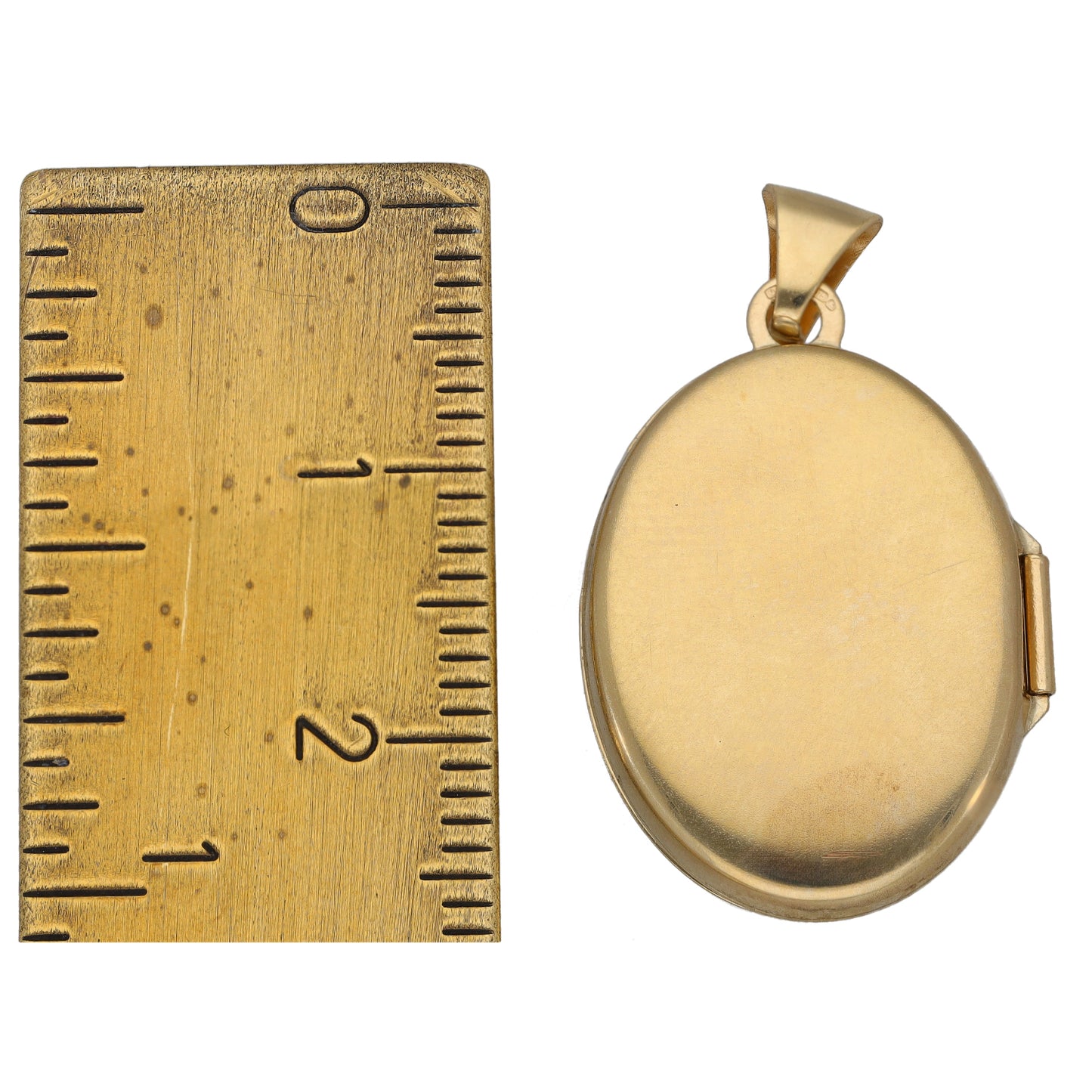 9ct Gold Patterned Locket Pendant