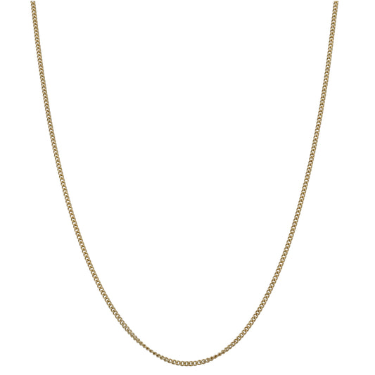 9ct Gold Curb Chain 22"