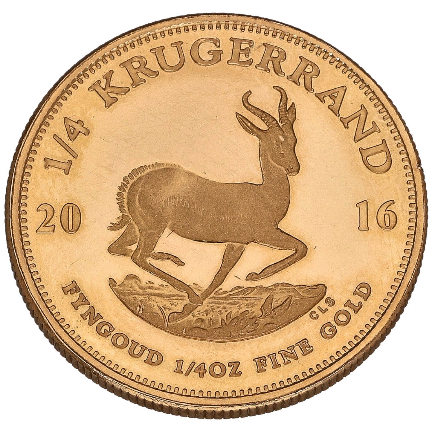 22ct Gold 1/4 OZ Krugerrand Coin 2016