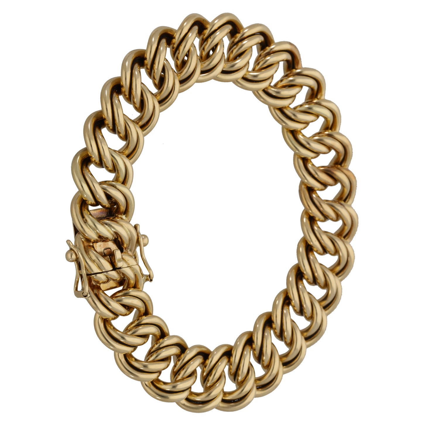 9ct Gold Double Curb Bracelet