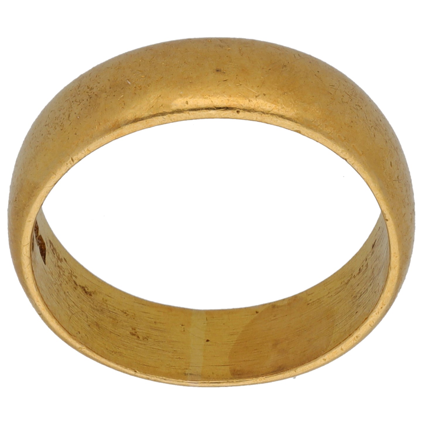 22ct Gold Plain Wedding Ring Size N