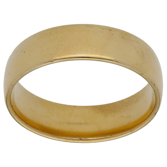 9ct Gold Plain Wedding Ring Size U