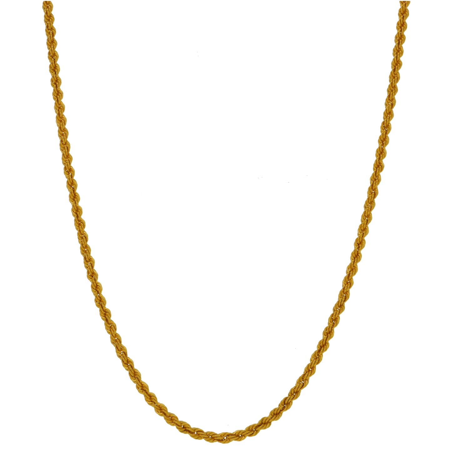 22ct Gold Rope Chain 22"