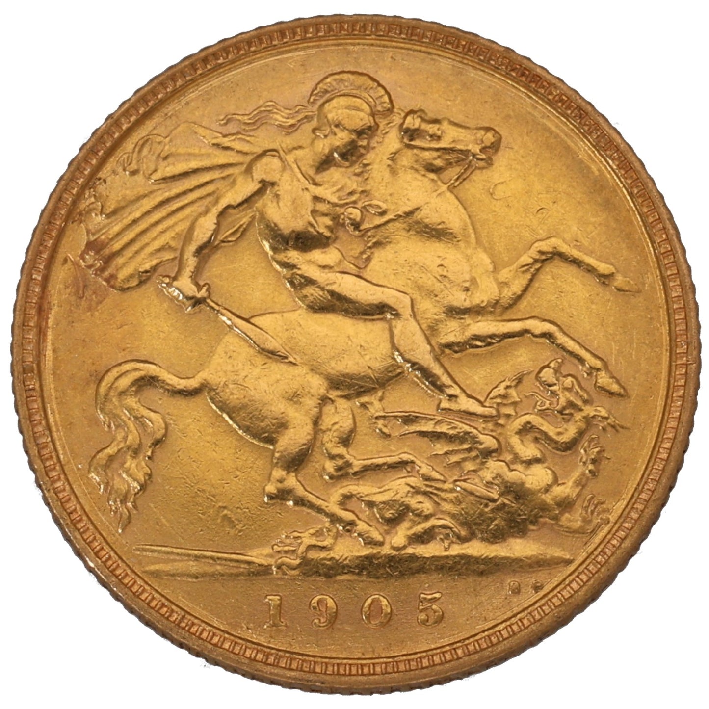 22ct Gold King Edward VII Half Sovereign Coin 1905