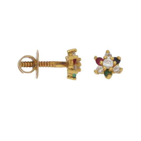 22ct Gold Imitation Stud Earrings