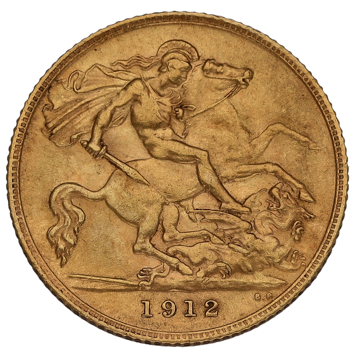 22ct Gold King George V Half Sovereign Coin 1912