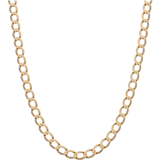 9ct Gold Curb Chain 20"