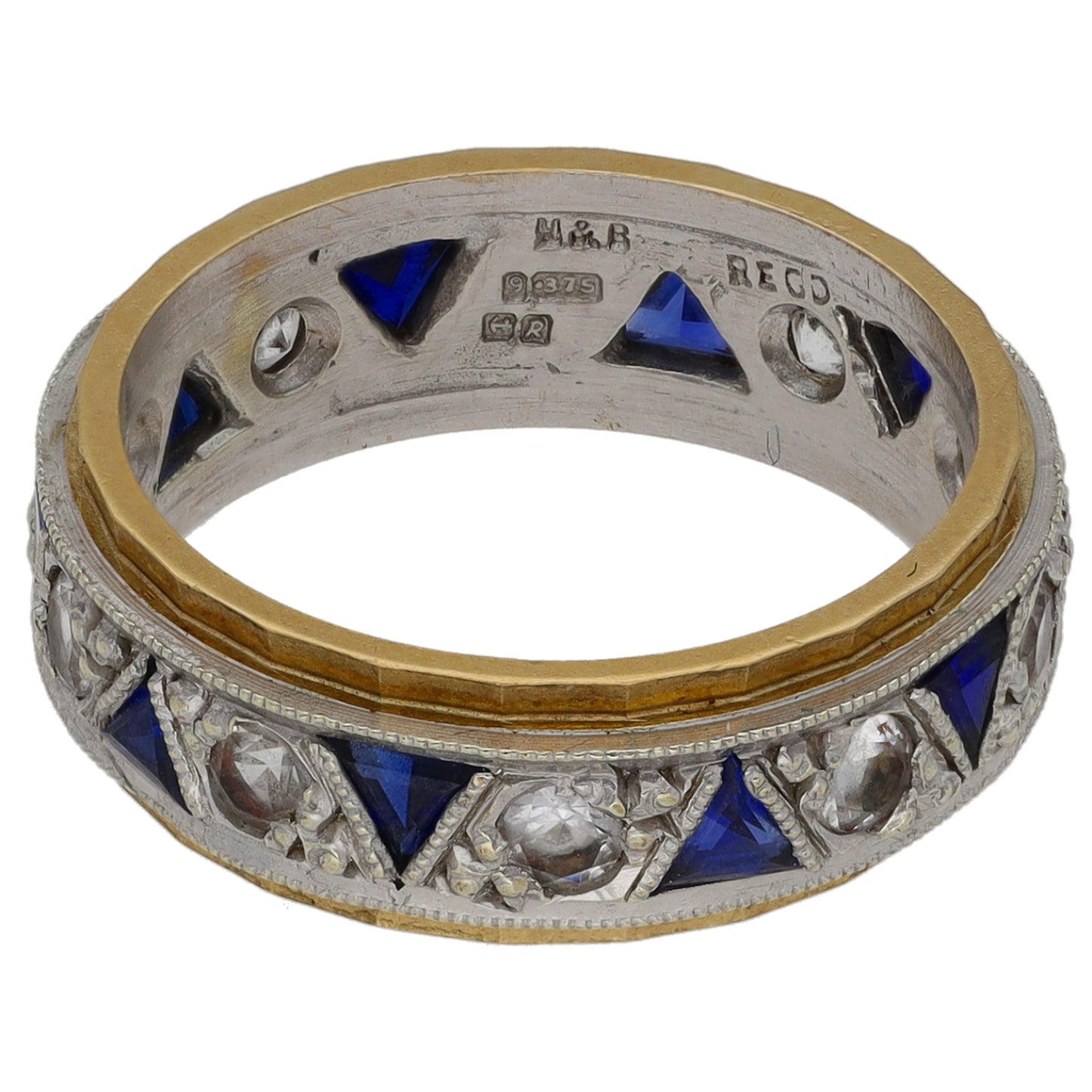 9ct Bicolour Gold Imitation Dress/Cocktail Ring Size K